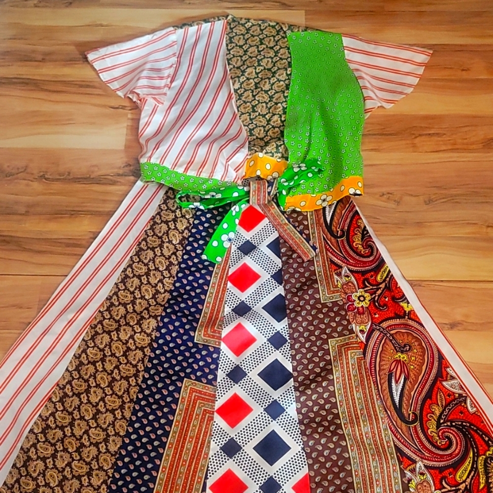 70s Skirt & Wrap Top S As Is Condition